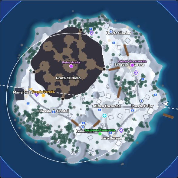Mapa de la Tundra Helada